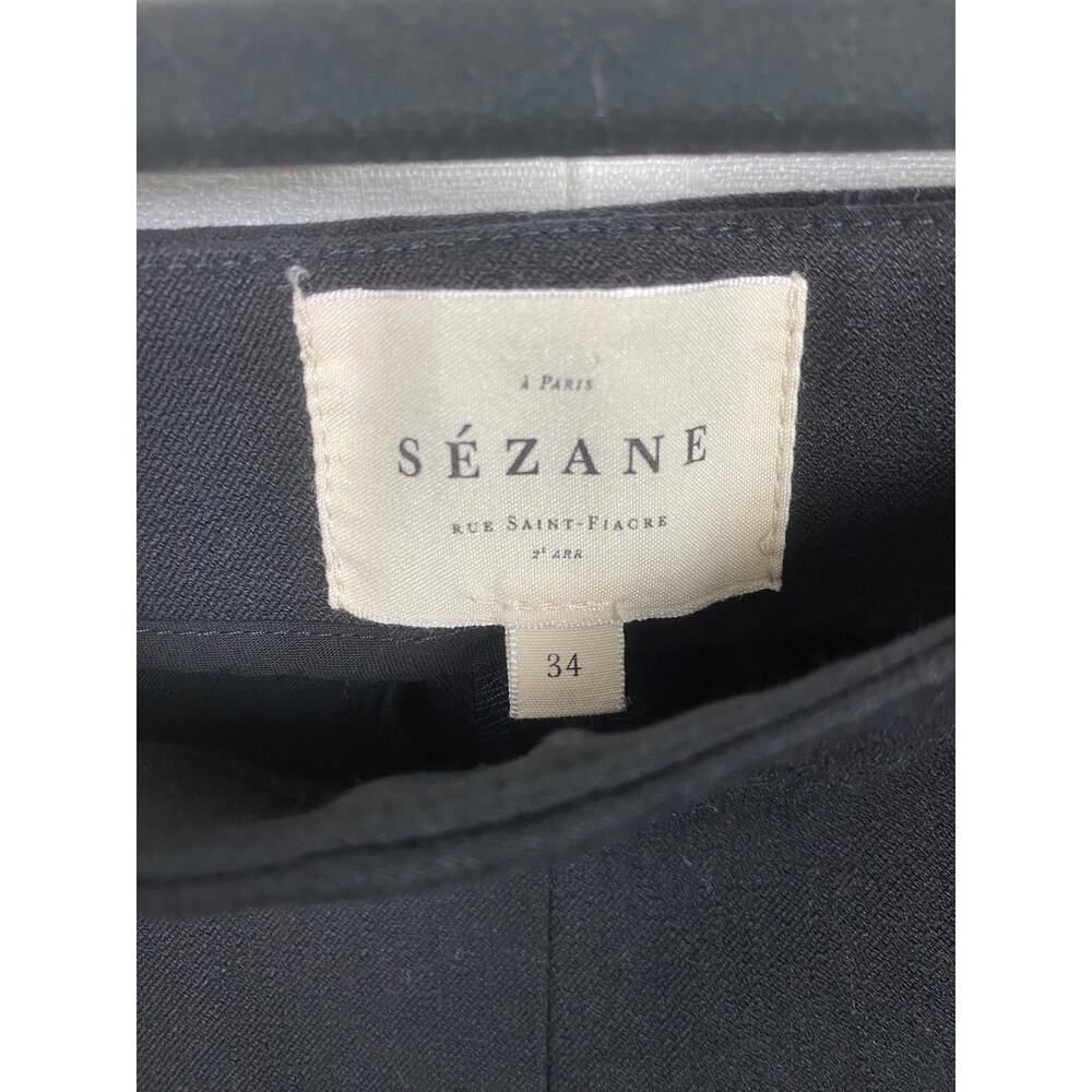 Sezane Black Ciara Trouser Pants Sz.34/US 2 - Picture 5 of 12